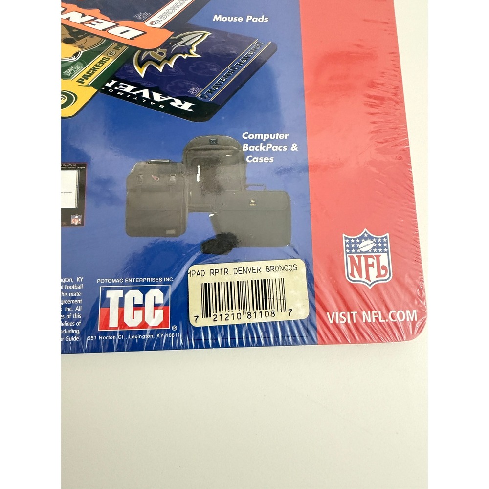 Vintage Denver Broncos NFL Mouse Pad Team Mouse 2000 Sealed New Old Stock - Picture 3 of 3